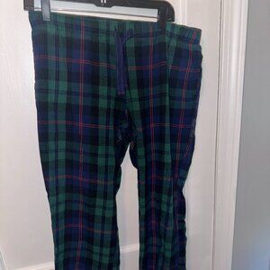 Flannel Old Navy Pajama Pants - Blue and Green - Men's Medium